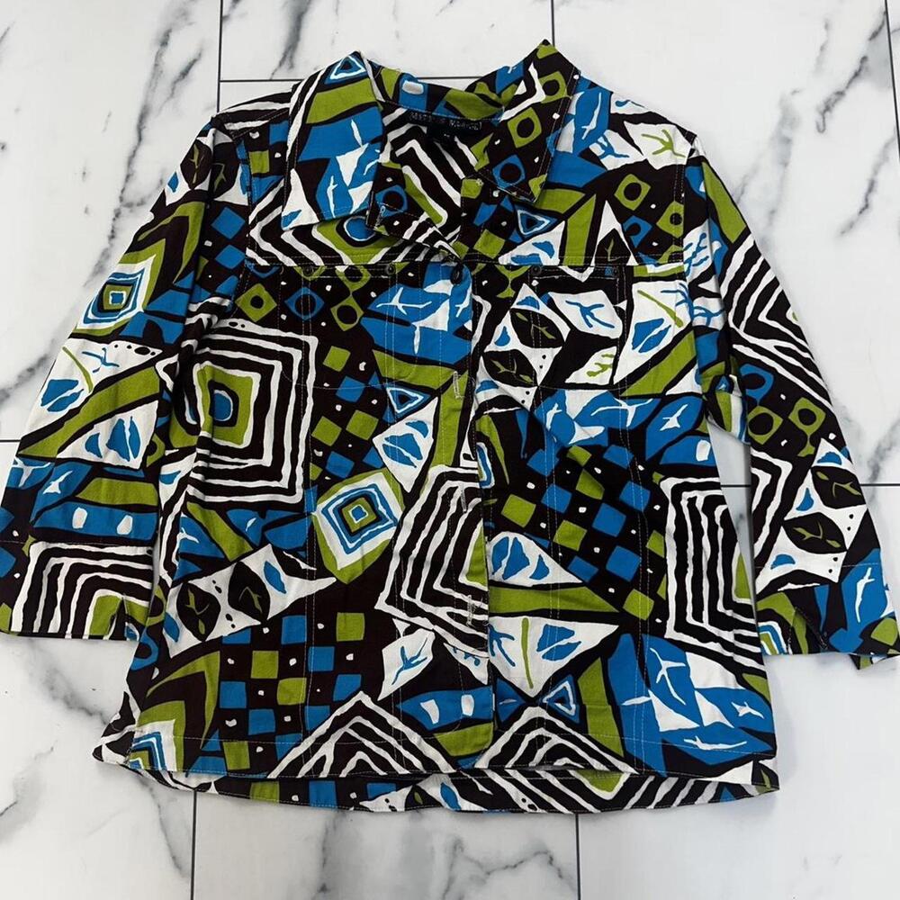 Women's Multi and Blue Blous